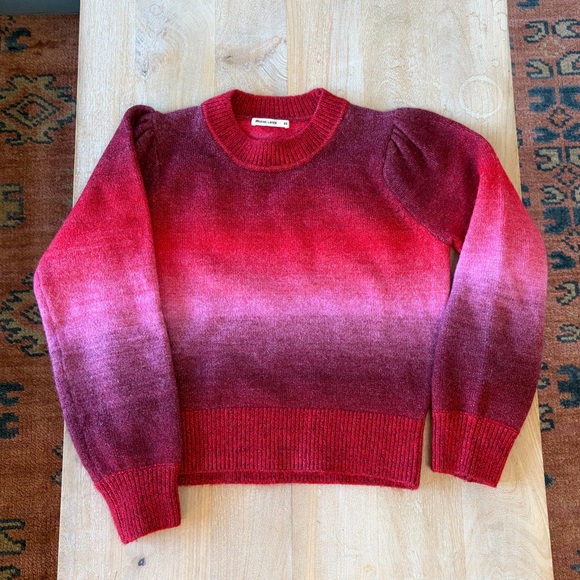 Marine Layer Sweaters - Marine Layer Alma Puff sleeve sweater Gradient Red NWOT XS